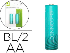 Pile q-connect alcaline aa rechargeable blister 2 unites