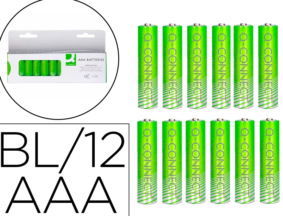 Pile q-connect alcaline aaa blister 12 unites