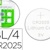 Pile q-connect bouton lithium cr2025 3v blister 4 unites