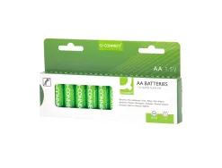 Pile q-connect économique capacité 1.5v i.c.e lr06 taille aa blister 12 unités