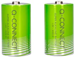 Pile q-connect économique capacité 1.5v i.c.e. lr20 taille d blister 2 unités