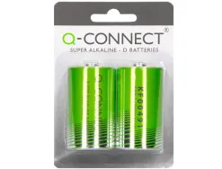 Pile q-connect économique capacité 1.5v i.c.e. lr20 taille d blister 2 unités