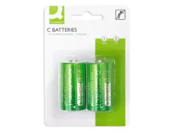 Pile q-connect économique capacité 1.5v i.c.e. lr14 taille c blister 2 unités