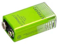 Pile q-connect économique capacité 9v i.c.e. 6lr61 taille 9 v blister 1 unité