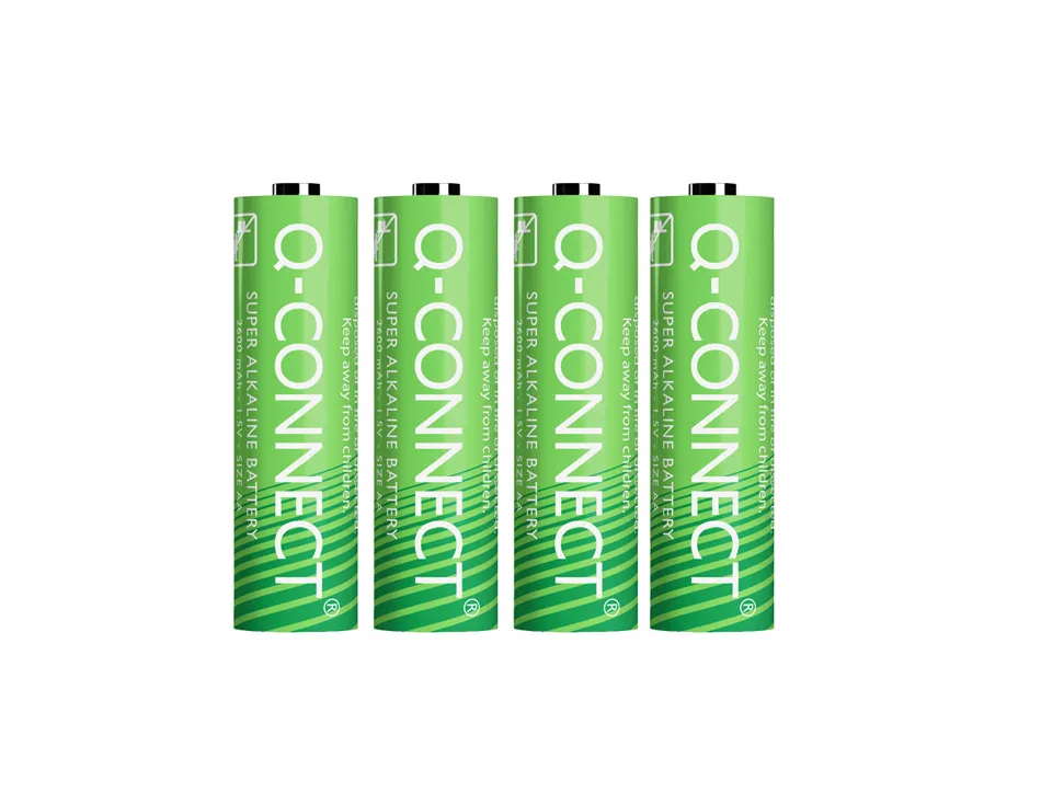 Pile q-connect économique capacité 1.5v i.c.e. lr06 taille aa blister 4 unités