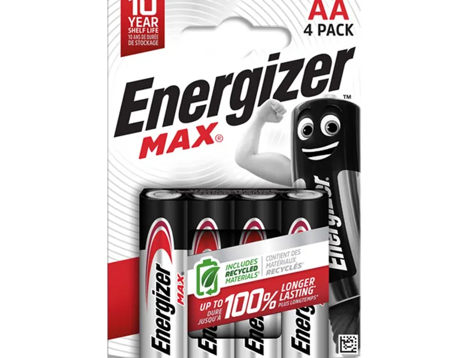 Piles alcalines energizer max lr03 aaa format blister 12 unites