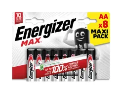 Piles alcalines energizer max lr06 aa format blister 12 unites