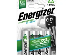 Piles energizer extreme rechargeables aa lr6 2300 mah pack 4