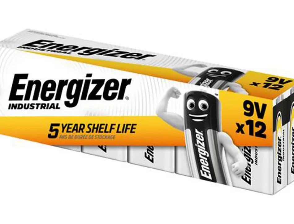 Piles energizer industrial 9v / 6lr61 pack 12