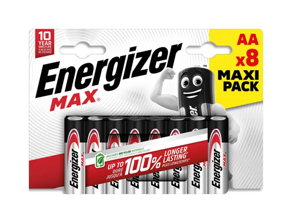 Piles energizer max aa lr6 blister 8