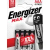 Piles energizer max aaa lr03 blister 4
