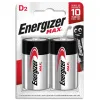 Piles energizer max d lr20 pack 2