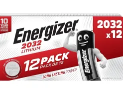 Piles energizer miniature lithium cr2032 blister de 12 unites