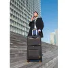 Pilot case exacompta exactive ordinateur portable 15,6" polyester poignee retractable 4 roulettes 42x48x23cm noir