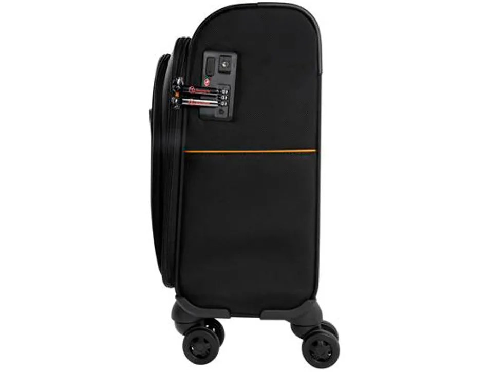 Pilot case exacompta exactive ordinateur portable 15,6" polyester poignee retractable 4 roulettes 42x48x23cm noir