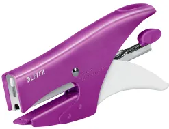 Pince à agrafer leitz 5531 wow métal 82x24x160mm 15f agrafes n.10 coloris violet métallisé