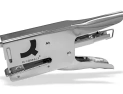 Pince à agrafer q-connect métallique 22x90x174mm 40f agrafes 24/6 et 26/6 coloris chromé