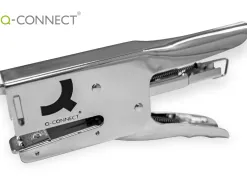 Pince à agrafer q-connect métallique 22x90x174mm 40f agrafes 24/6 et 26/6 coloris chromé