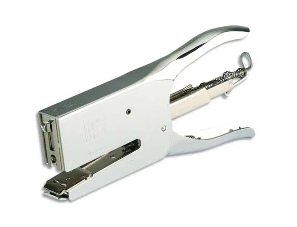 Pince à agrafer rapid classic k1 acier 85x25x182mm agrafes 26/6 ou 2 6/8 capacité 50f 2 6/8 coloris chrome