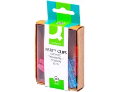 Pince à linge q-connect mini 32mm coloris assortis boîte distributrice 10 unités