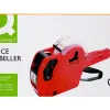 Pince à étiqueter q-connect 1 ligne 8 caractères 225x135x40mm 300g coloris rouge rouleau encreur non inclus