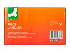 Pince à étiqueter q-connect 1 ligne 8 caractères 225x135x40mm 300g coloris rouge rouleau encreur non inclus
