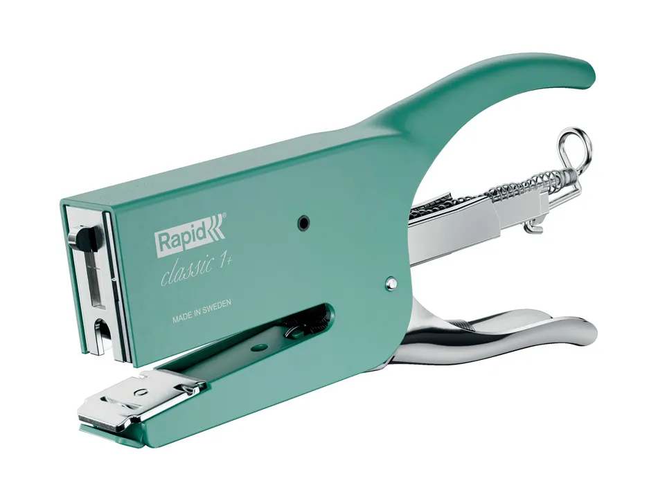 Pince a agrafer rapid k1 retro skog 50f agrafes 26/6 strong et 26/8+ superstrong coloris vert foret