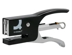 Pince agrafeuse q-connect métal agrafes n.10 résistance capacité agrafage 12f coloris noir