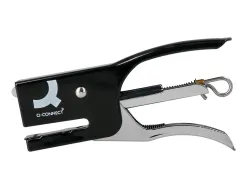 Pince agrafeuse q-connect métal agrafes n.10 résistance capacité agrafage 12f coloris noir