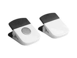 Pince magnetique wonday pour affichage 53x39mm coloris noir et blanc