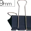 Pince q-connect double clip largeur 19mm coloris noir boite carton 10 unites