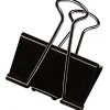 Pince q-connect double clip largeur 32mm coloris noir boite carton 10 unites