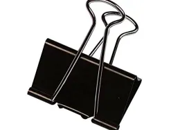 Pince q-connect double clip largeur 42mm coloris noir boite carton 10 unites