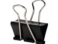 Pince q-connect double clip largeur 42mm coloris noir boite carton 10 unites