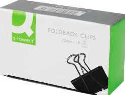 Pince q-connect double clip largeur 42mm coloris noir boite carton 10 unites