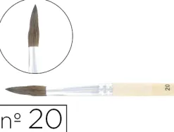 Pinceau cléopâtre nº20 petit gris mélangé bois fsc vernis protecteur