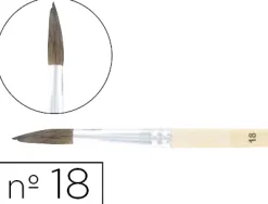Pinceau cléopâtre nº18 petit gris mélangé bois fsc vernis protecteur