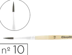 Pinceau cléopâtre nº10 petit gris mélangé bois fsc vernis protecteur