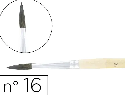 Pinceau cléopâtre nº16 petit gris mélangé bois fsc vernis protecteur