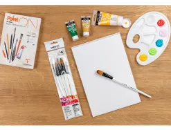 Pinceau darwi for you acrylic moyen poils souples synthetiques set 5 unites