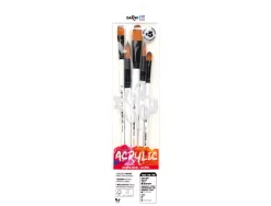 Pinceau darwi for you acrylic moyen poils souples synthetiques set 5 unites