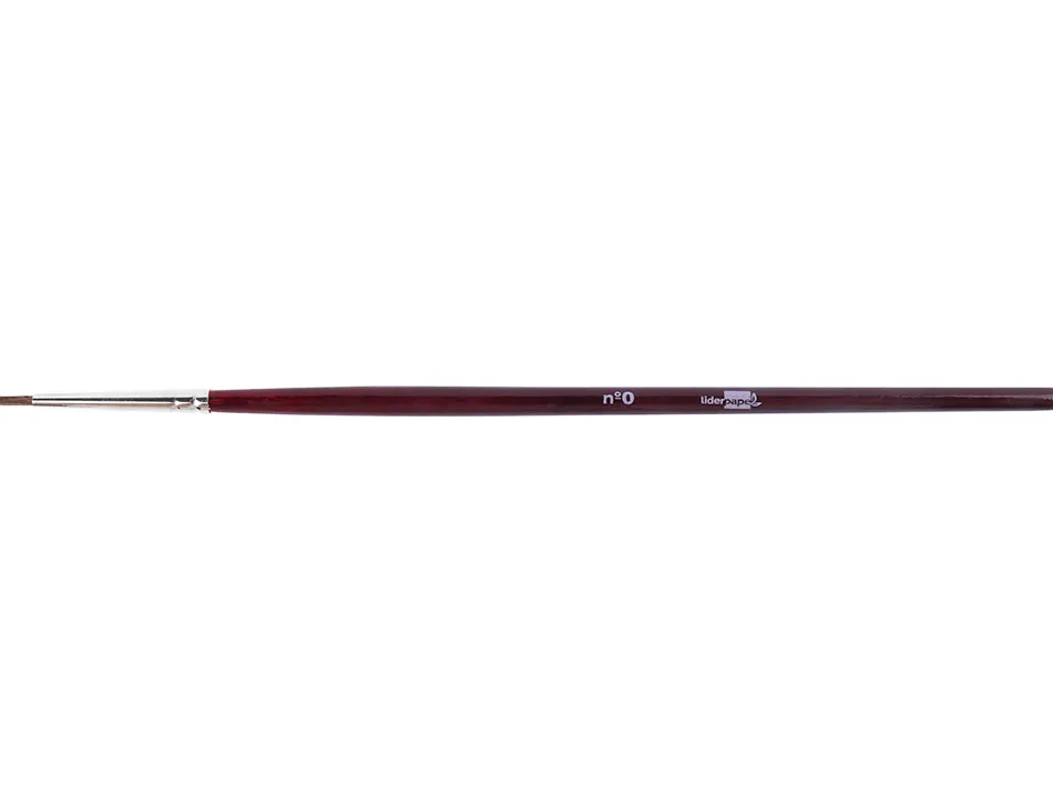 Pinceau liderpapel bois virole chromée aquarelle nº0