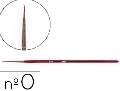 Pinceau liderpapel bois virole chromée aquarelle nº0
