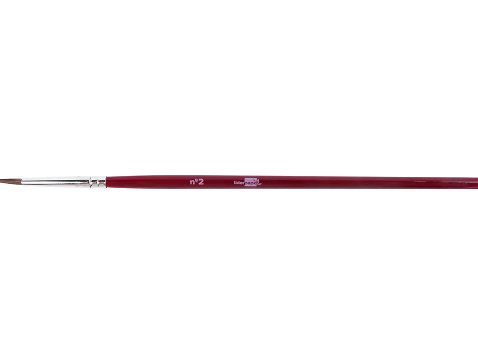Pinceau liderpapel bois virole chromée aquarelle nº2