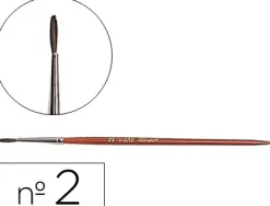 Pinceau liderpapel bois virole chromée aquarelle nº2