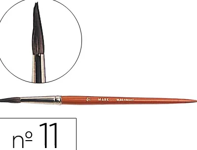 Pinceau liderpapel bois virole chromée aquarelle nº11