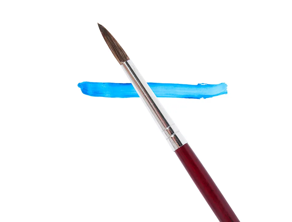 Pinceau liderpapel bois virole chromée aquarelle nº7