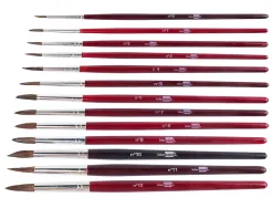 Pinceau liderpapel bois virole chromée aquarelle nº9