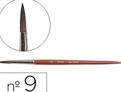 Pinceau liderpapel bois virole chromée aquarelle nº9
