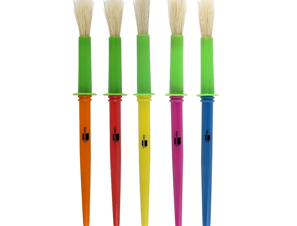 Pinceau liderpapel virole brosse moyenne parfait maternelle taille moyenne